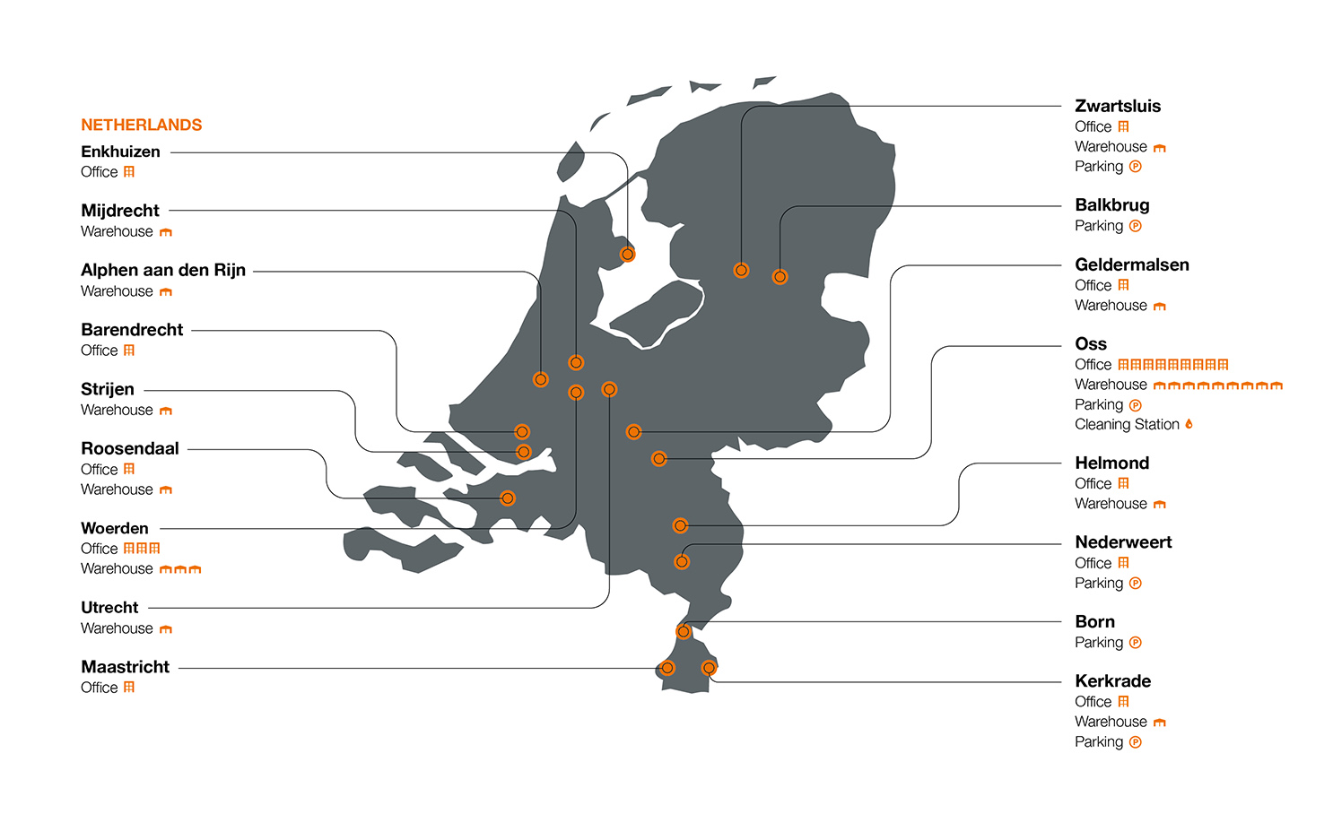 Map Netherlands