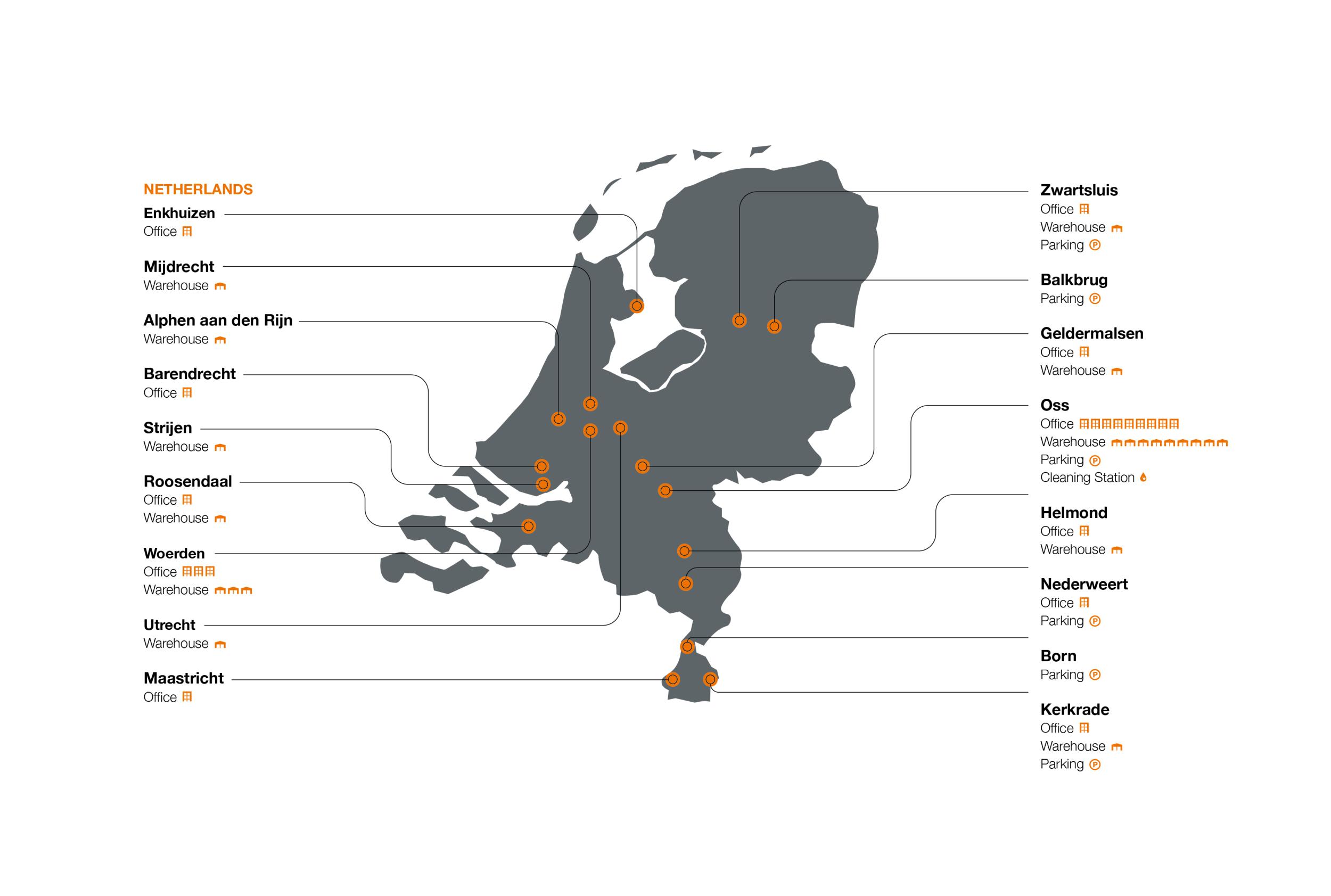 Map Netherlands