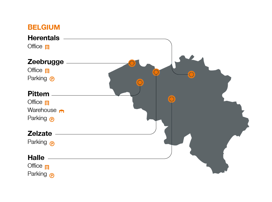Map Belgium
