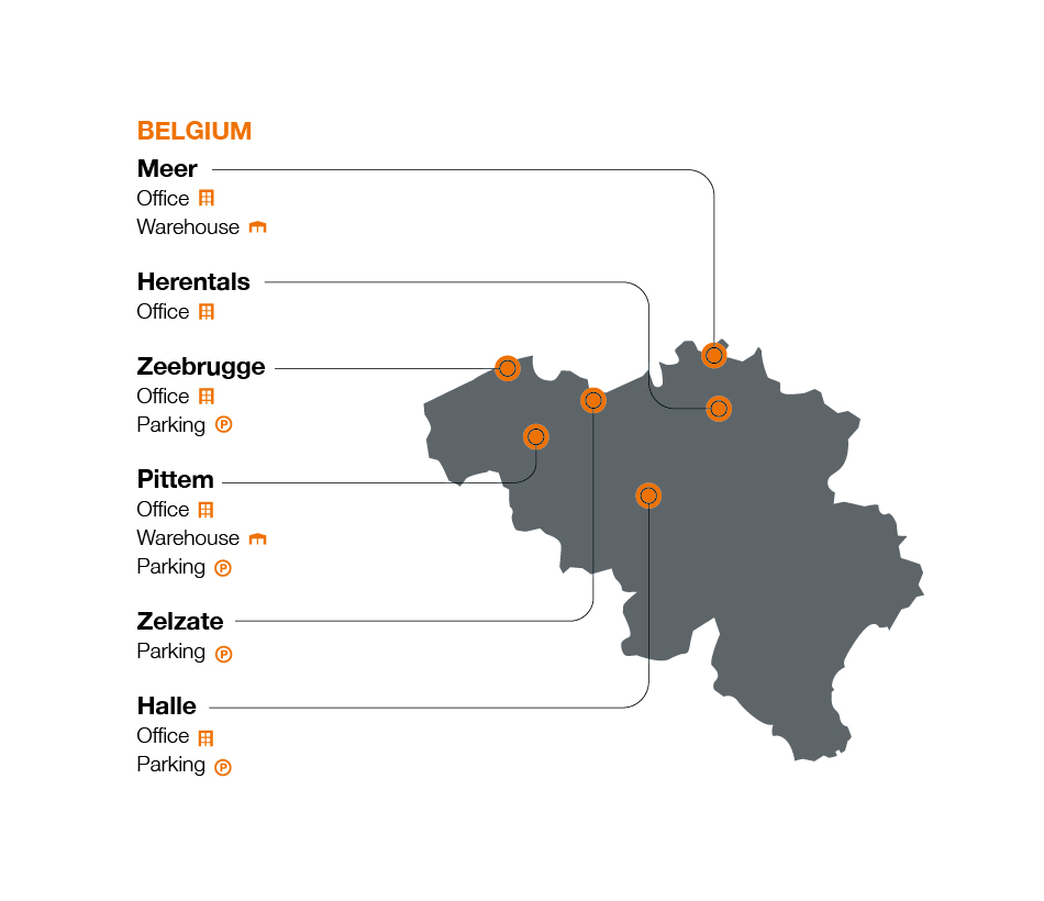 Map Belgium